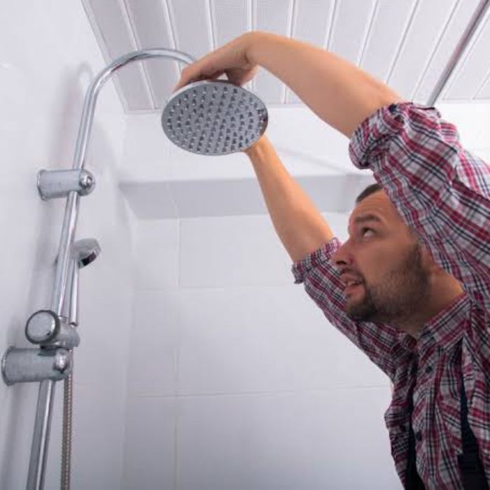 Modern shower installation in Nairobi apartment